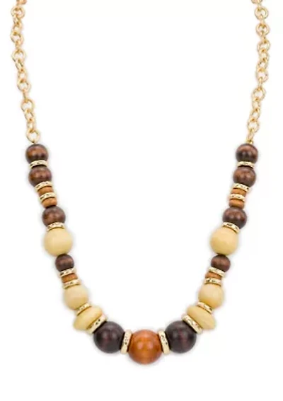 Wood Beaded Necklace