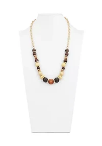 Wood Beaded Necklace