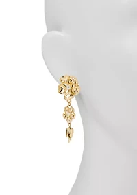 Golden Bloom Chandelier Earrings
