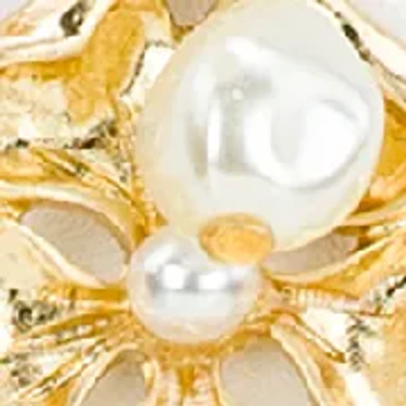 Flower Pendant Toggle Necklace