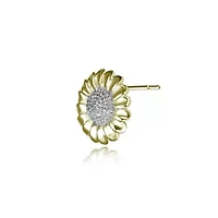Lab Created Sterling Silver with Clear Round Cubic Zirconia Stud Earrings