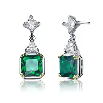 Lab Created Sterling Silver with Colored Cubic Zirconia or How Lite Cross Earrings