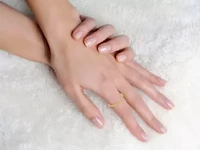Lab Created 14K Gold Plated with Clear Cubic Zirconia Beaded Stacking Ring Wedding Band for Kids/Teens