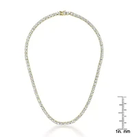 Lab Created Sterling Silver with Clear Cubic Zirconia 4MM Tennis Necklace
