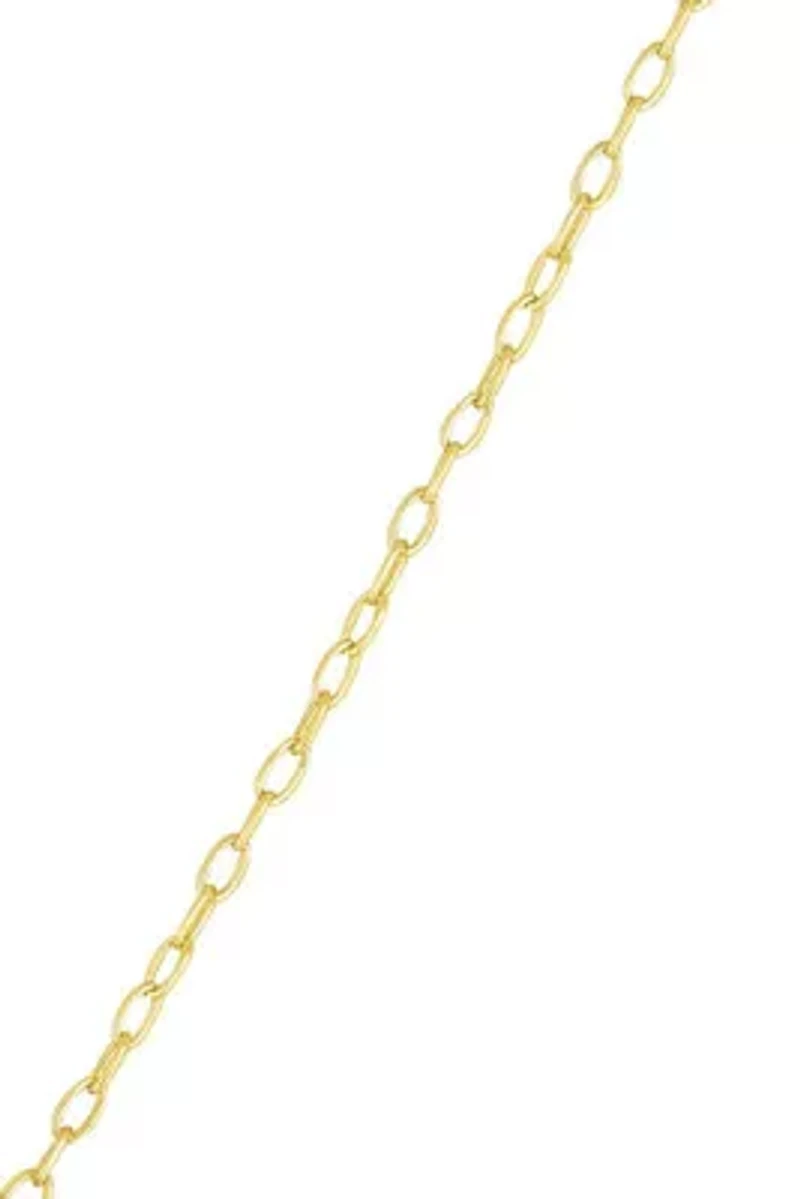 Lab Created Rozzato Classy " Love Heart Shape Pendant Necklace