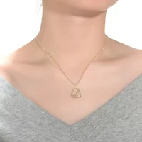 Lab Created Rozzato Classy " Love Heart Shape Pendant Necklace