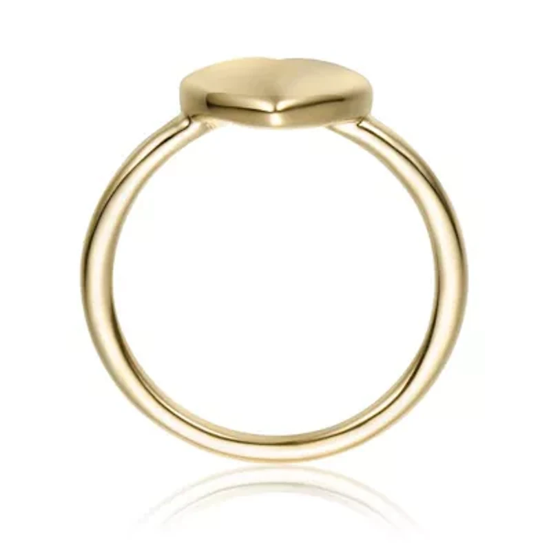 Rozzato Minimalist Heart-Shaped Band Ring for Kids/Teens