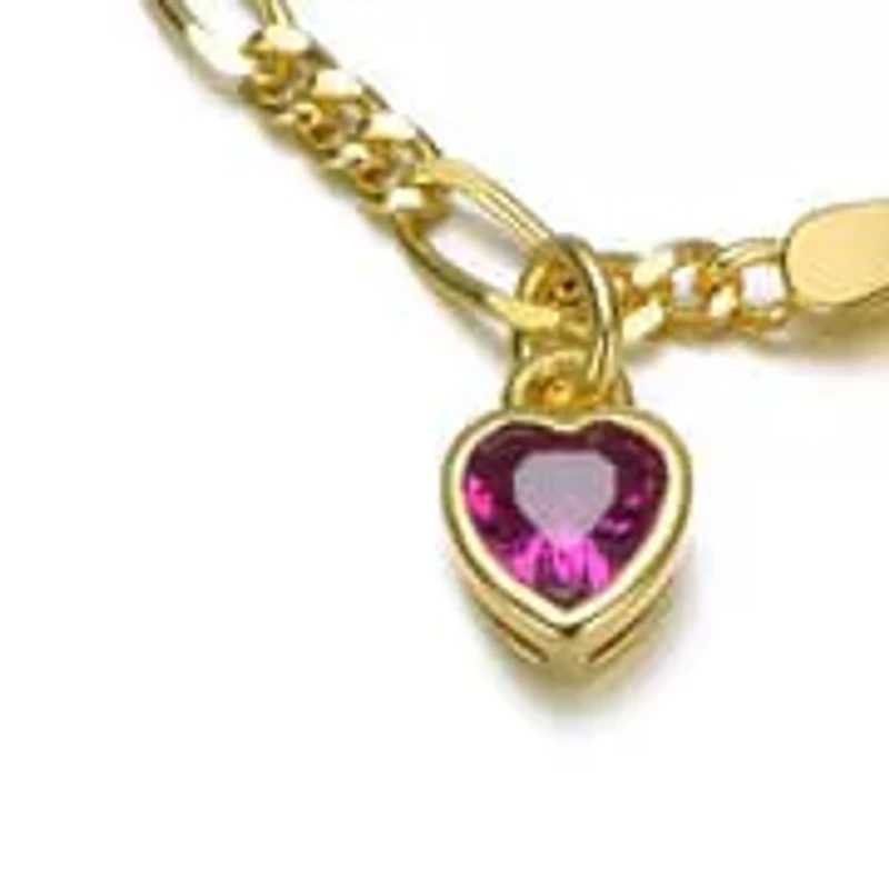 Lab Created Chic Minimalist with Round Bezel Set Cubic Zirconia Charm Bar Bracelets