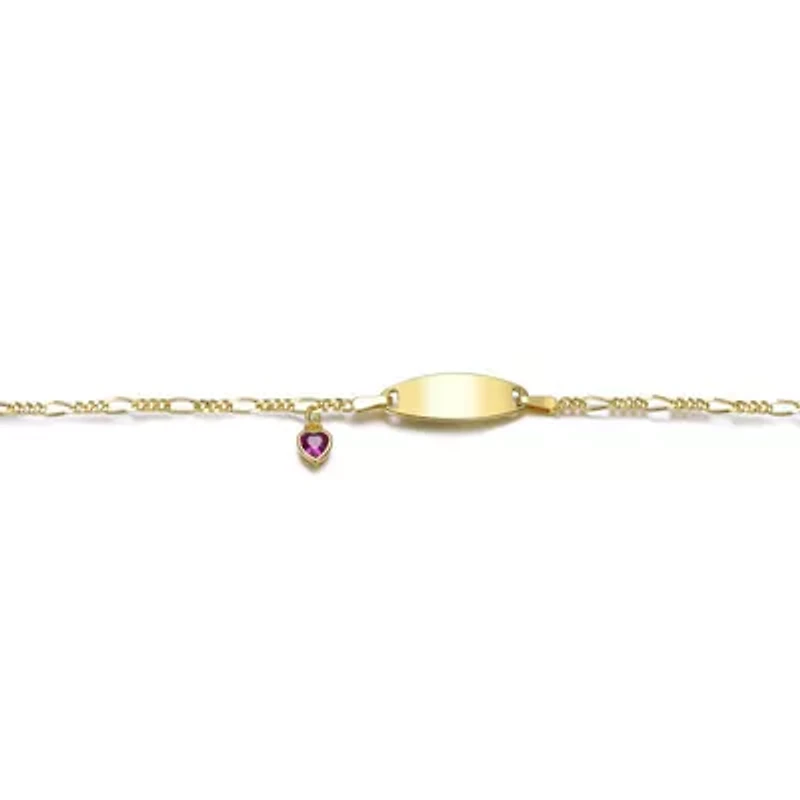 Lab Created Chic Minimalist with Round Bezel Set Cubic Zirconia Charm Bar Bracelets