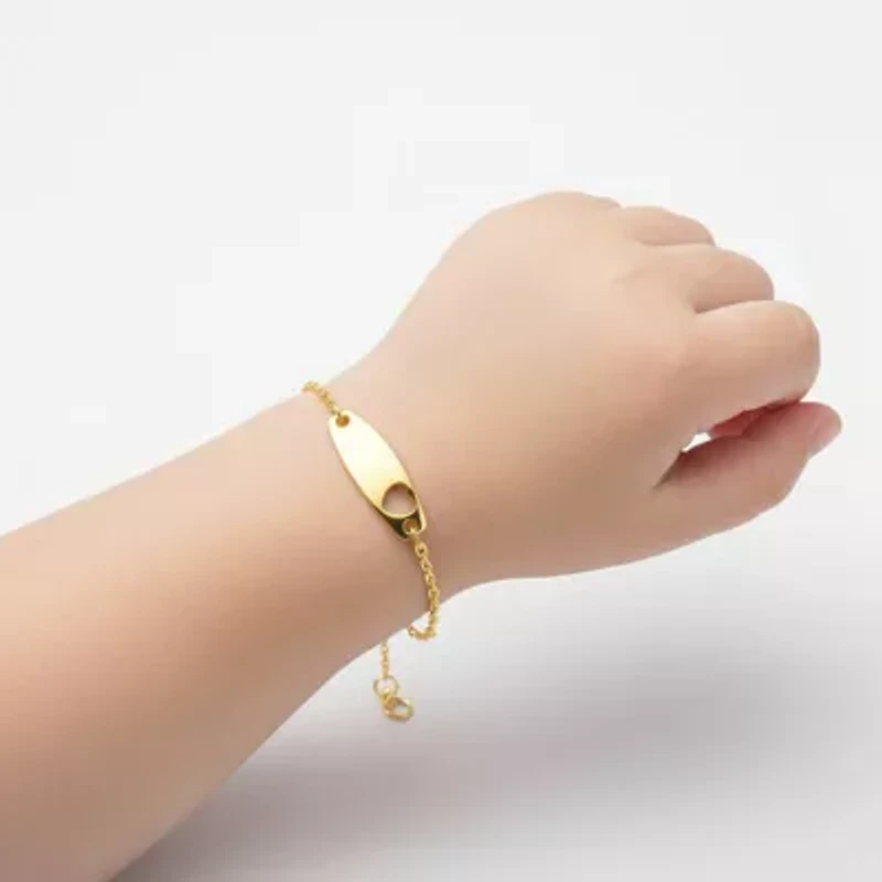 Chic Minimalist ID Bracelets with Heart Detail for Kids