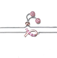 Lab Created Chic Teens/Young Adults Two Tone Infinity Love Adjustable Bracelet