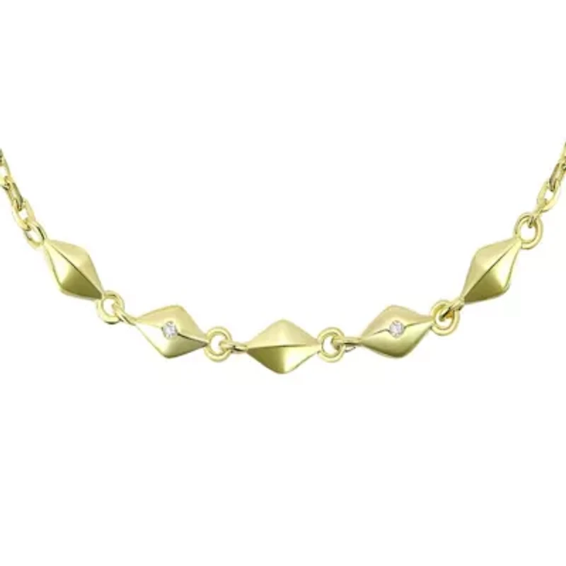 Lab Created 14K Gold Plated Adjustable Bracelet for Teens