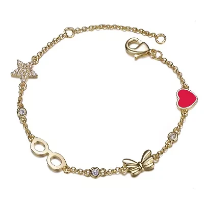 Lab Created 14K Gold Plated  Bracelet for Kids