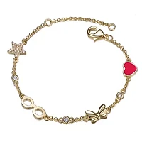 Lab Created 14K Gold Plated  Bracelet for Kids