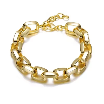 14K Gold Plated Chain Link Bracelet