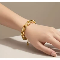 14K Gold Plated Chain Link Bracelet