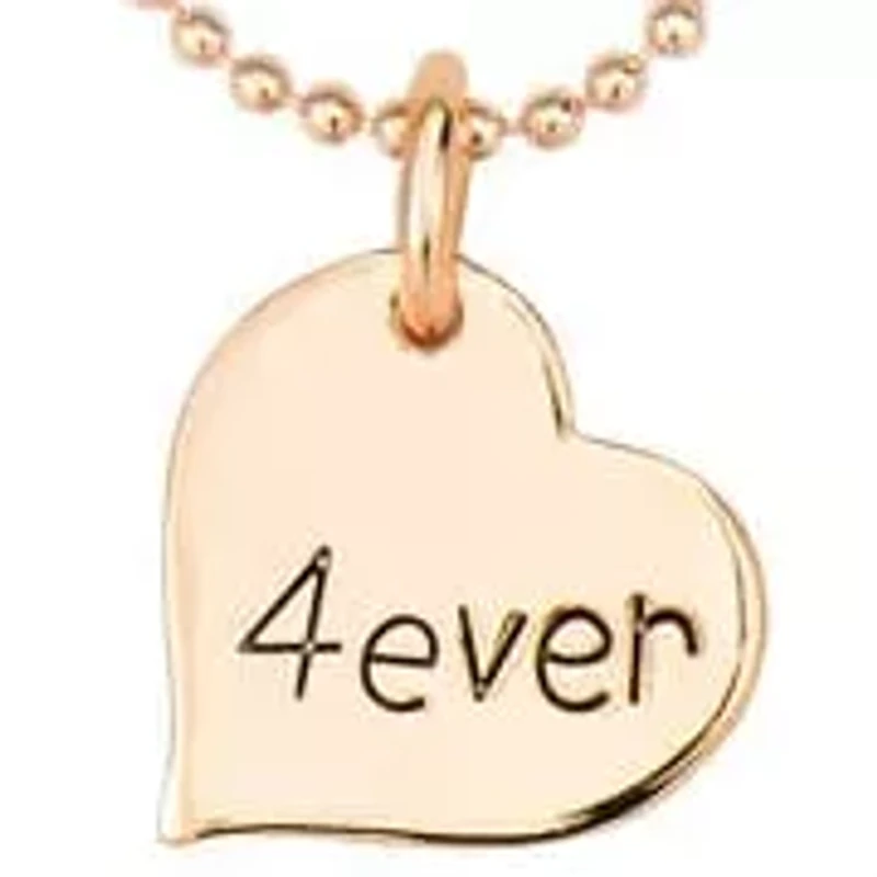 Sterling Silver 14K Gold Plated Double Heart Layering Necklace
