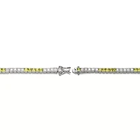 Lab Created Sterling Silver with Colored Cubic Zirconia 5 x5 Bracelet