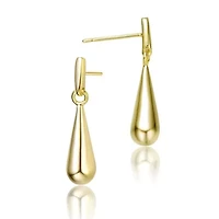 14K Gold Plated Drop Earrings