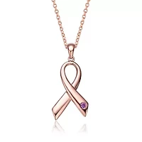 Lab Created Teens/Young Adults 18K Rose Gold Plated Infinity Pendant
