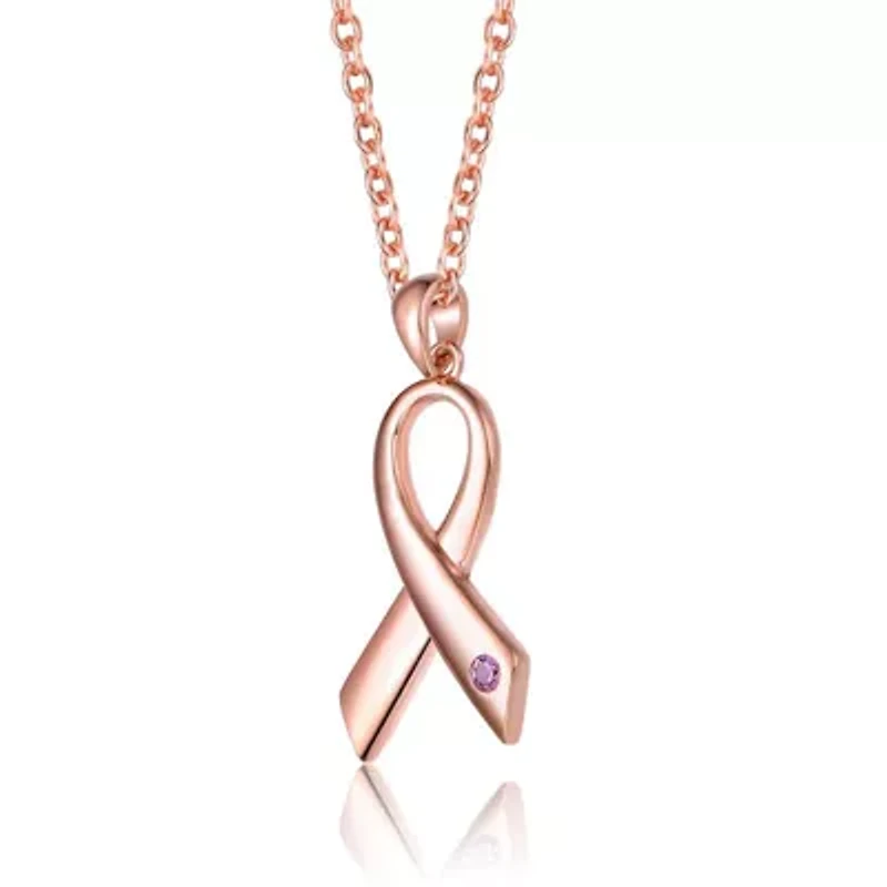 Lab Created Teens/Young Adults 18K Rose Gold Plated Infinity Pendant