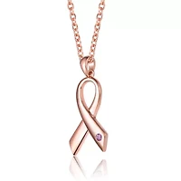 Lab Created Teens/Young Adults 18K Rose Gold Plated Infinity Pendant