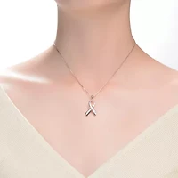 Lab Created Teens/Young Adults 18K Rose Gold Plated Infinity Pendant