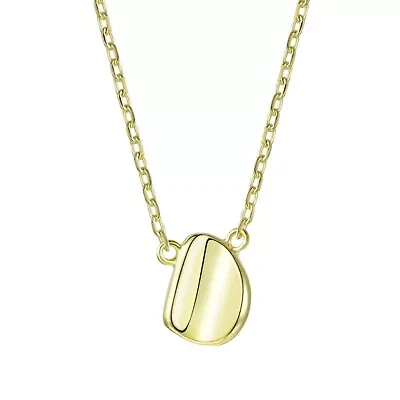 Lab Created 14K Gold Plated Assymetrical Necklace for Kids/Teens