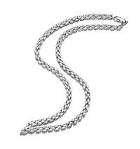 Lab Created Sterling Silver White Gold Plated with Clear Marquise Cubic Zirconia Three-Row Necklace