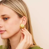 Sand Dollar Clip-On Earrings