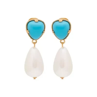Pearl Drop Clip-On Earrings