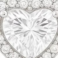 Sterling Silver Halo Studs Set
