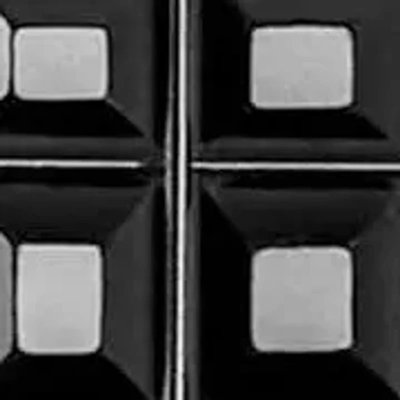 Sterling Silver Invisible Cut Black Onyx Studs Earrings Unisex black