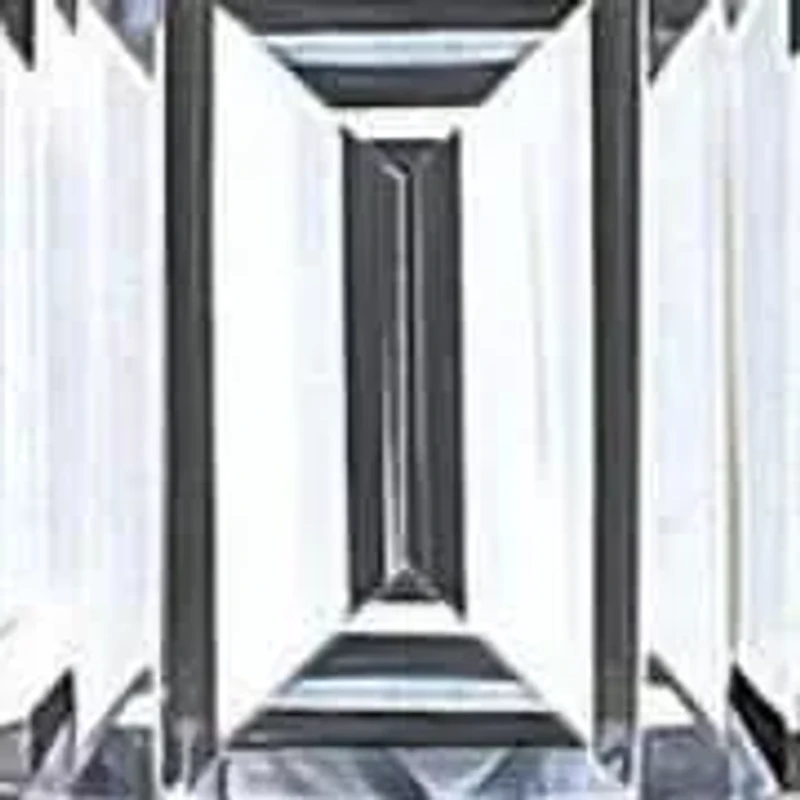 Solid Sterling Silver Created White Topaz Emerald Cut Crystal Stud Earrings