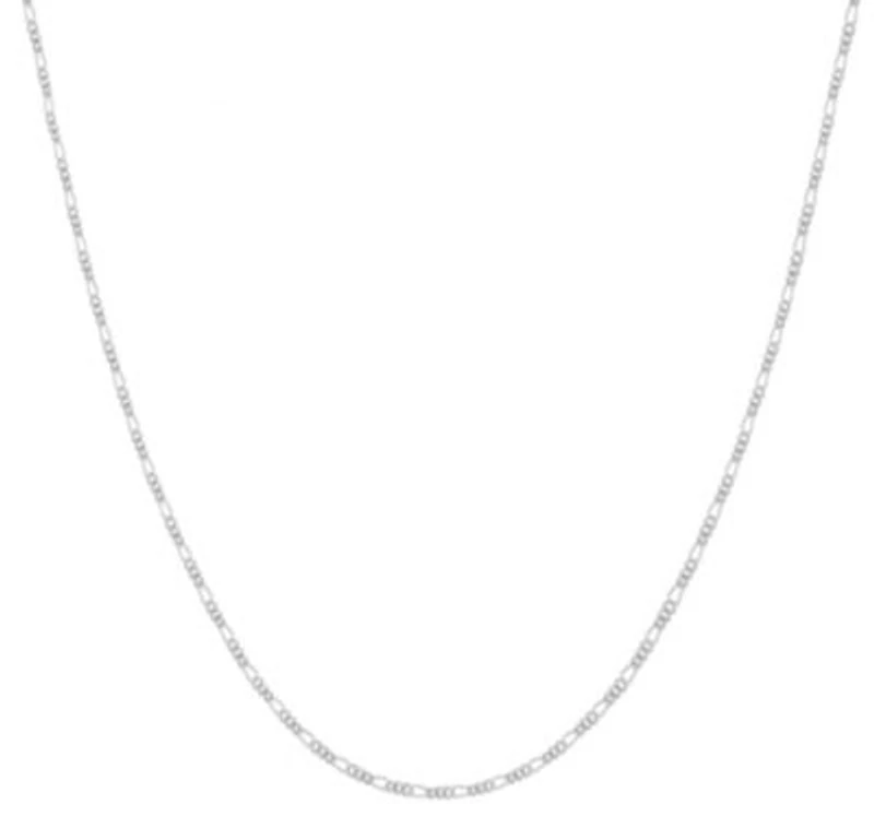 Italian 925 Sterling Silver Figaro Chain 1.7MM 18 Inch