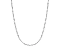Sterling Silver Beaded Choker Necklace 16
