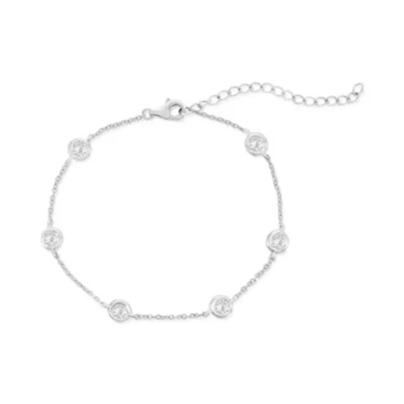 The Crystal Sterling Silver Bracelet