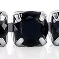 Round Cut Created Onyx Tennis Bracelet