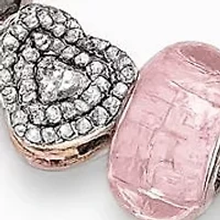 Pink Heart Charm Bracelet