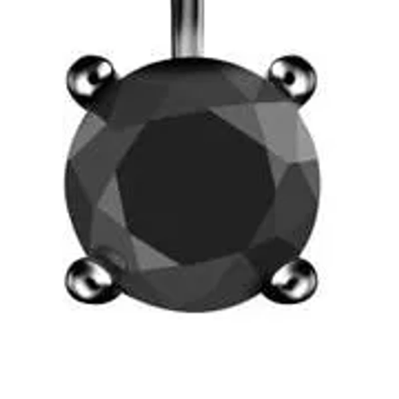 Sterling Silver Black Rhodium Lever back Earrings