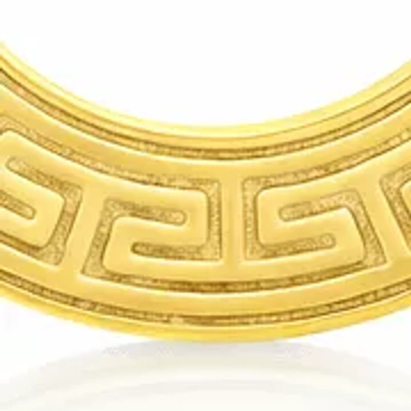 Greek Designed Hoop Earrings