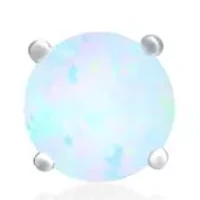 Sterling Silver Opal Studs