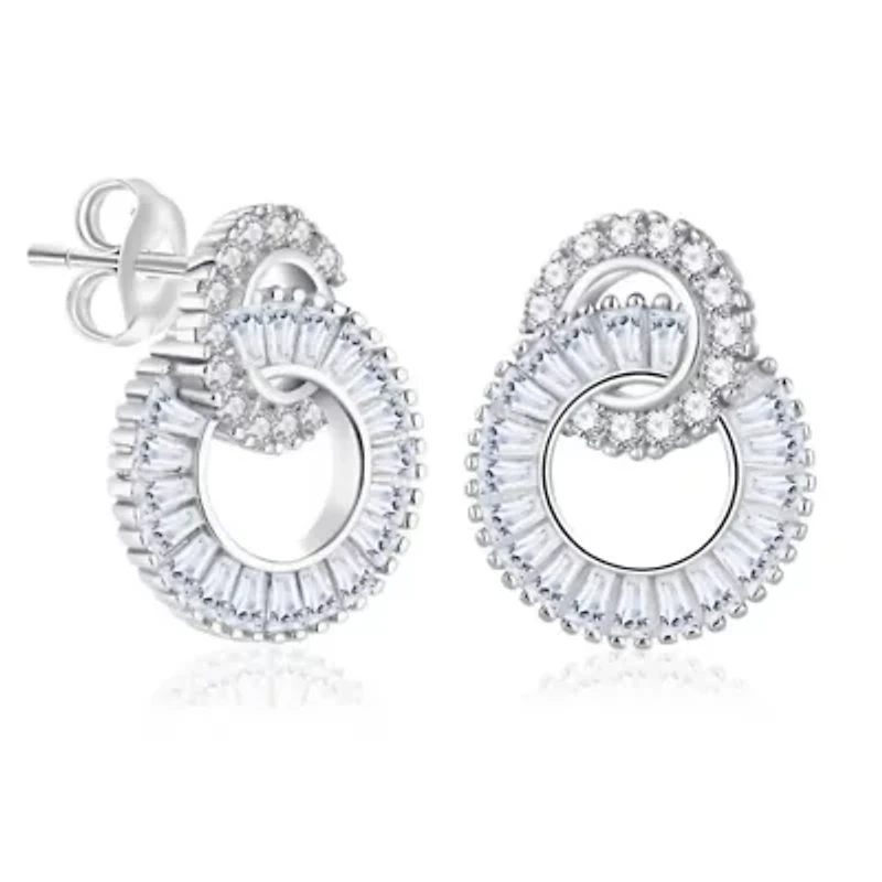 Sterling Silver Swirl Earrings
