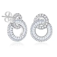 Sterling Silver Swirl Earrings