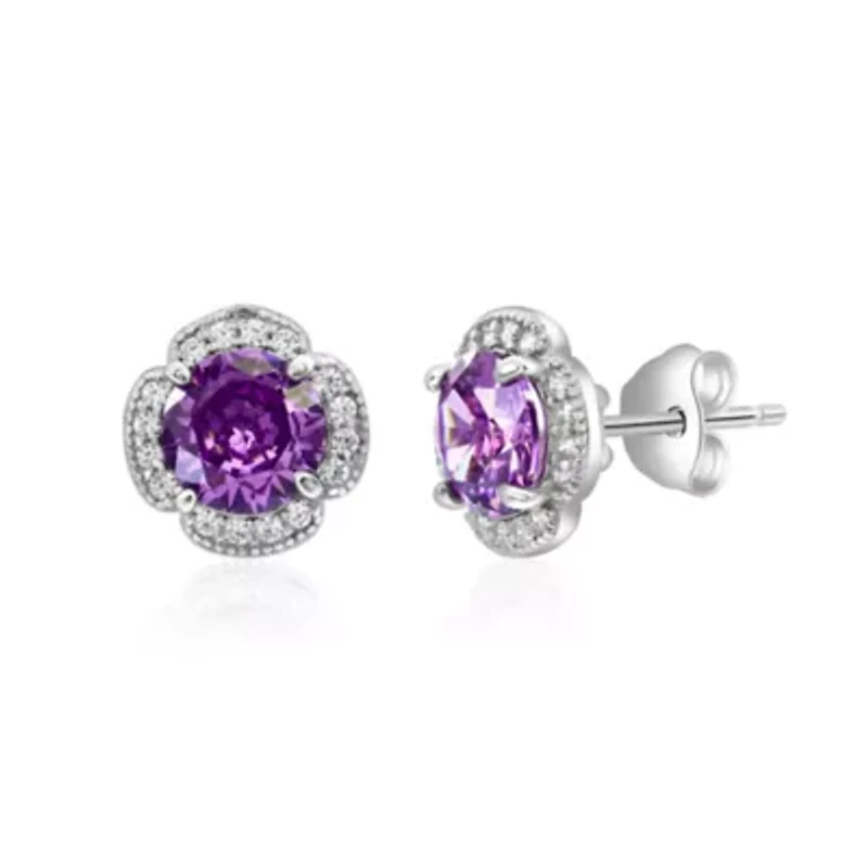 Sterling Silver Large Round Studs