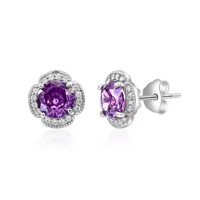 Sterling Silver Large Round Studs
