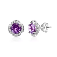 Sterling Silver Large Round Studs