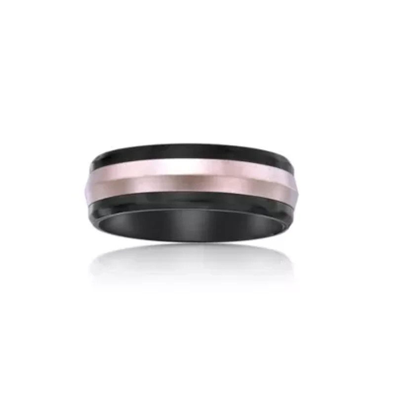 8MM Two-tone Stainless Steel Band