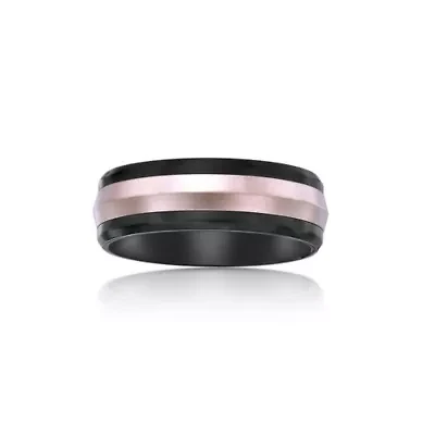 8MM Two-tone Stainless Steel Band