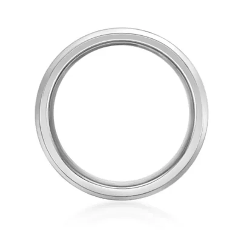 Men's Stainless Steel Ring with Lapis Inlay